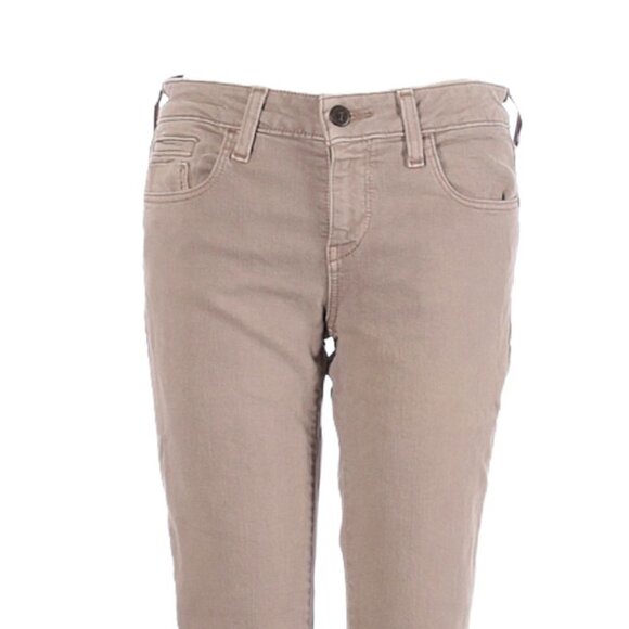 Pilcro Anthropologie Stet Neutral Brown Mid Rise Ankle Jeans Size 26 - Picture 4 of 13